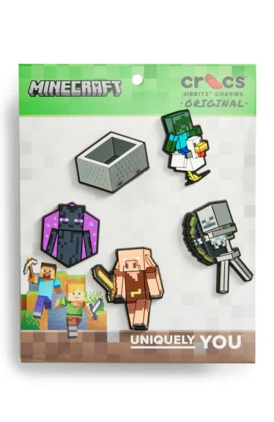 Crocs Minecraft 5-pack Jibbitz Shoe Charms In White