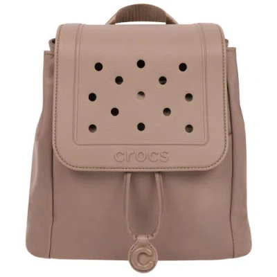 Crocs Mini Fashion Backpack With Eva Flap Jibbitz-compatible Small Backpack Purse In Brown