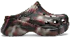 Crocs Tie-dye Pattern Mules In Black