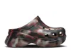 Crocs Tie-dye Pattern Mules In Black