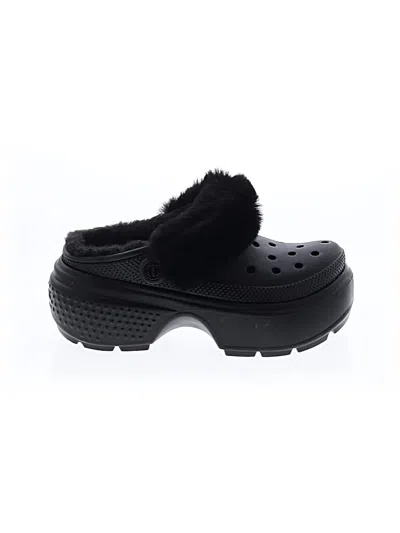 Pre-owned Crocs Mule/clog In Black