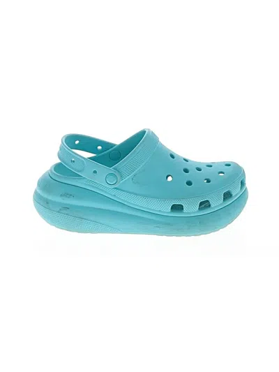 Pre-owned Crocs Mule/clog In Blue