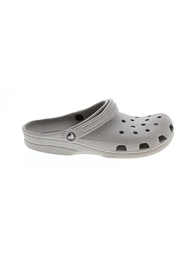 Pre-owned Crocs Mule/clog In Gray