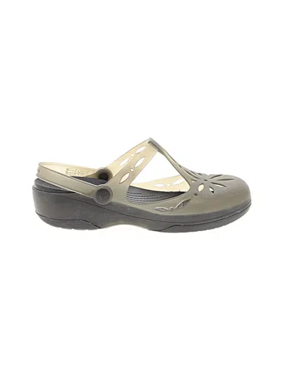 Pre-owned Crocs Mule/clog In Gray