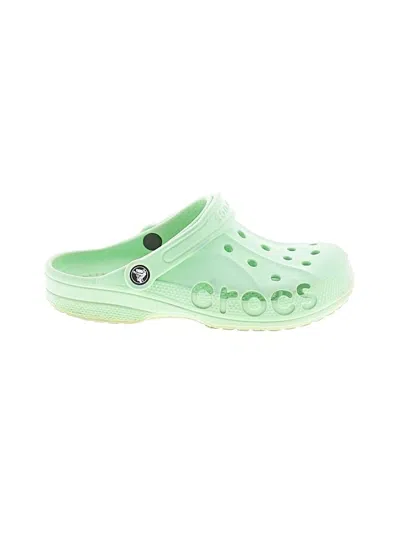 Pre-owned Crocs Mule/clog In Green