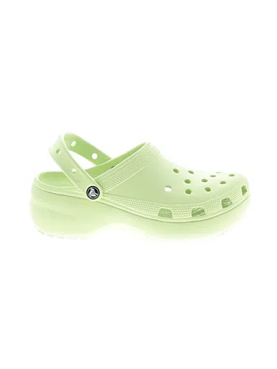 Pre-owned Crocs Mule/clog In Green