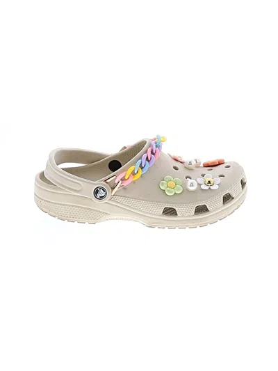 Pre-owned Crocs Mule/clog In Ivory