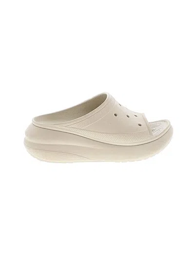 Pre-owned Crocs Mule/clog In Ivory