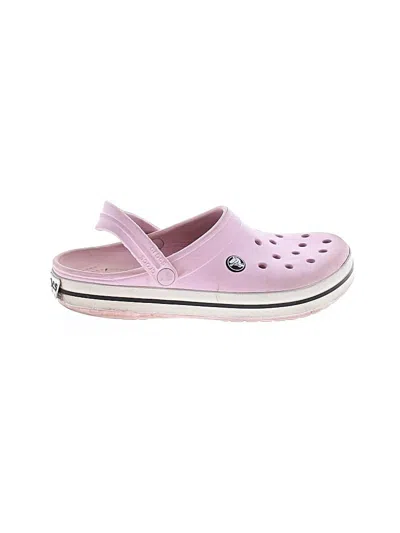 Pre-owned Crocs Mule/clog In Pink
