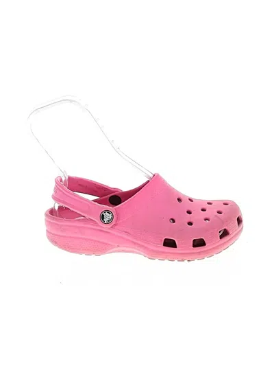 Pre-owned Crocs Mule/clog In Pink