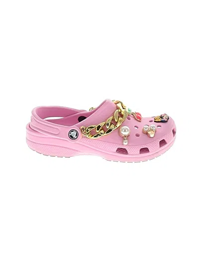 Pre-owned Crocs Mule/clog In Pink