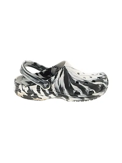 Pre-owned Crocs Mule/clog In Silver