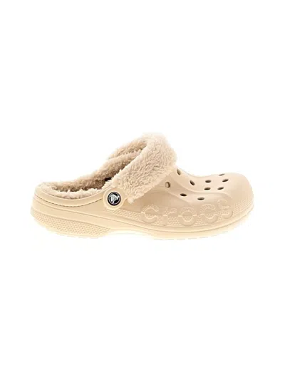 Pre-owned Crocs Mule/clog In Tan