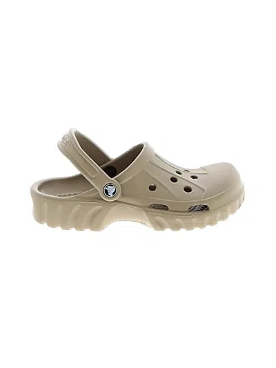 Pre-owned Crocs Mule/clog In Tan