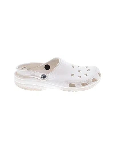 Pre-owned Crocs Mule/clog In White