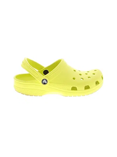 Pre-owned Crocs Mule/clog In Yellow