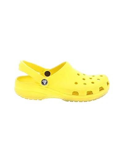 Pre-owned Crocs Mule/clog In Yellow