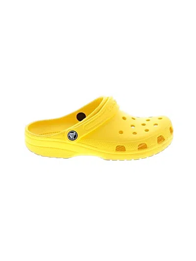 Pre-owned Crocs Mule/clog In Yellow