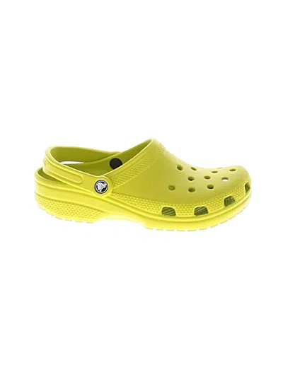 Pre-owned Crocs Mule/clog In Yellow