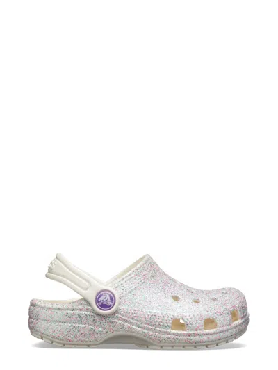 Crocs Classic Glitter Clog In White