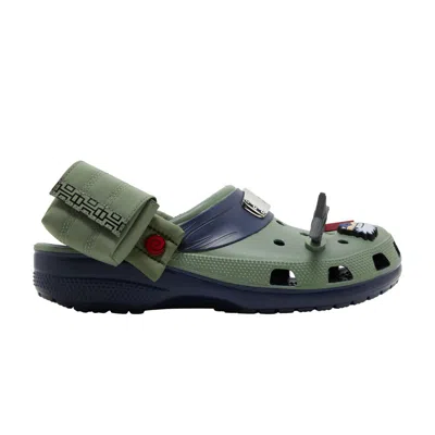 Pre-owned Crocs Naruto Shippuden X Classic Clog 'kakashi' In Green