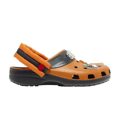 Pre-owned Crocs Naruto Shippuden X  Classic Clog Kids 'naruto' | Orange | Kid's Size 2