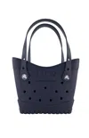 Crocs Navy Small Classic Tote Bag In Navy