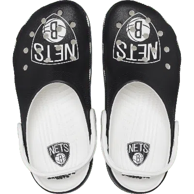 Crocs Nba Brooklyn Nets Classic Clog In Black