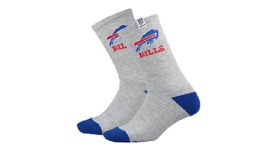 Crocs Nfl Buffalo Bills  Socks In Gray