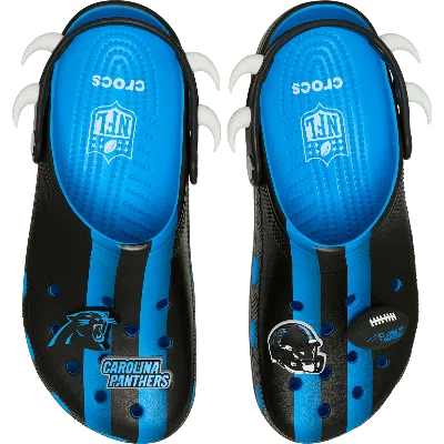 Crocs Nfl Carolina Panthers Classic Clog In Black