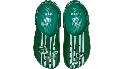 Crocs Nfl New York Jets Classic Clog In Green