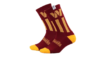 Crocs Nfl Washington Commanders  Socks In Burgundy