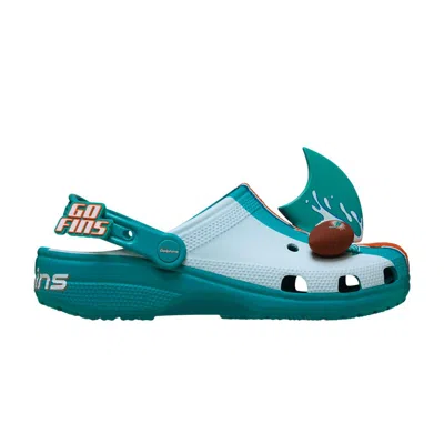 Pre-owned Crocs Nfl X Classic Clog 'miami Dolphins' | Teal | Men's Size 8 In Blue