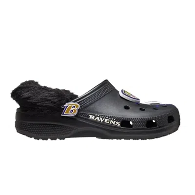 Pre-owned Crocs Nfl X  Classic Clog 'baltimore Ravens' | Black | Men's Size 5