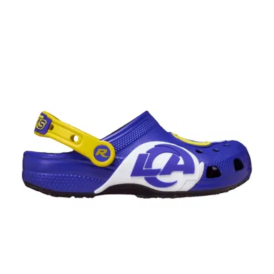 Pre-owned Crocs Nfl X  Classic Clog Big Kid 'los Angeles Rams' | Blue | Kid's Size 11