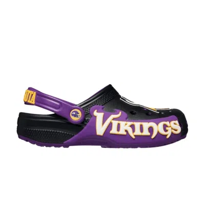 Pre-owned Crocs Nfl X  Classic Clog Big Kid 'minnesota Vikings' | Purple | Kid's Size 11