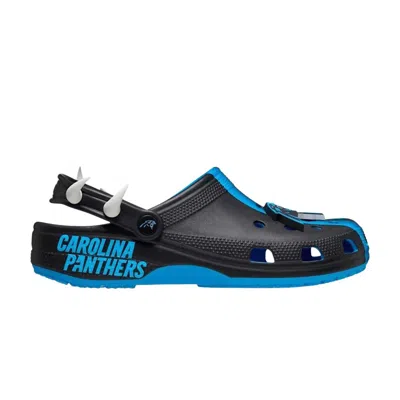 Pre-owned Crocs Nfl X  Classic Clog 'carolina Panthers' | Black | Men's Size 10
