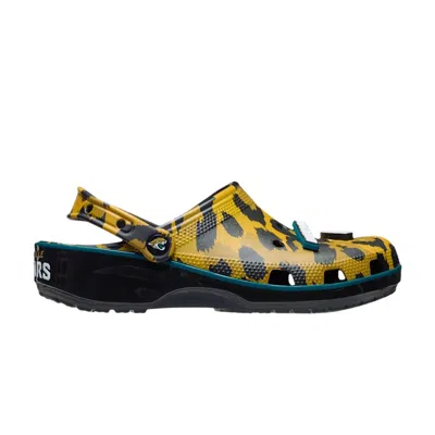 Pre-owned Crocs Nfl X  Classic Clog 'jacksonville Jaguars' | Yellow | Men's Size 5