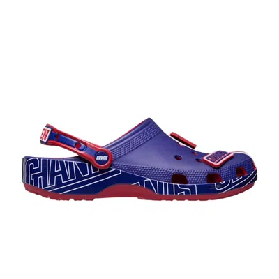Pre-owned Crocs Nfl X  Classic Clog 'new York Giants' | Blue | Men's Size 11