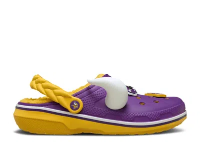 Crocs Nfl X  Classic Lined Clog 'minnesota Vikings' In Purple