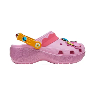 Pre-owned Crocs Nintendo X  Wmns Classic Platform Clog 'princess Peach' | Pink | Women's Size 9