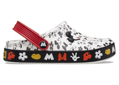 Pre-owned Crocs Off Court Clog Disney Mickey Sneakers In White