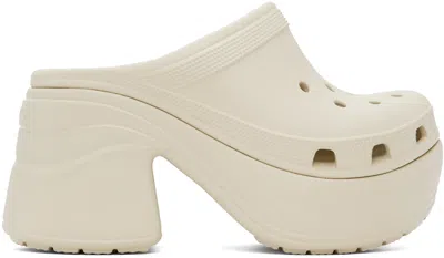 CROCS OFF-WHITE SIREN HEELS