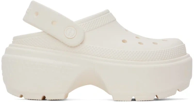 Crocs Off-white Stomp Clogs In Chalk