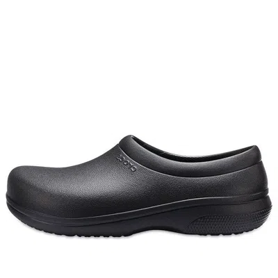 Crocs On The Clock Work Slip On 'black'