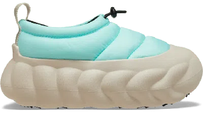 Crocs Overpuff Shorty In Aquamarine/multi