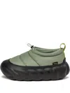 Crocs Overpuff Shorty Slip-ons In Green
