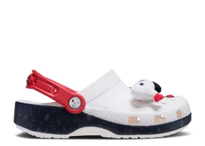 Crocs Babies'  Peanuts X  Classic Clog Toddler 'snoopy & Joe Cool' In White
