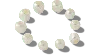 Crocs Pearl Beads 10 Pack In Multi Pearl