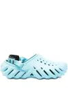 Crocs Perforated-detail Rubber Clog In Blue